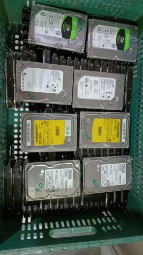 Lote 62 HDs 500GB SATA 3.5 Testado Saudáveis Segate,Toshiba,WD.