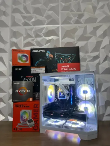 PC Gamer RX 7600, Ryzen 5 5500 (Novo)