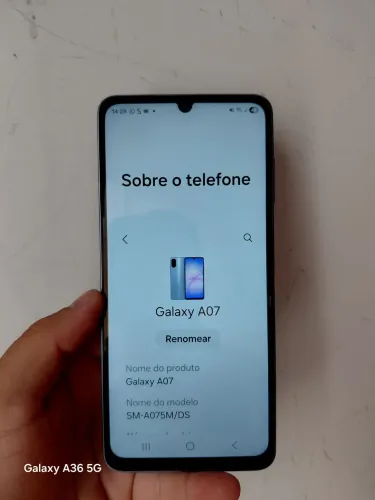 Samsung A07 excelente