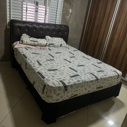 Box cama casal queen + cabeceira