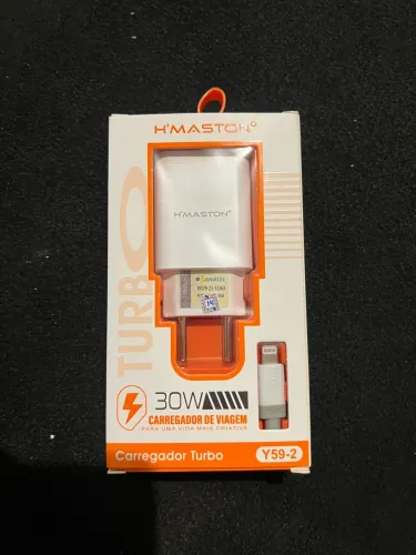 Carregador 30W Turbo para iPhone 8 ao 14 pro e pro max