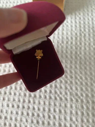 alfinete de grau bacharel em direito ouro em ouro amarelo 18k 