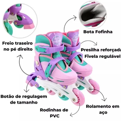 Patins 2 em 1 Tigre-Veloz R$ 189,00