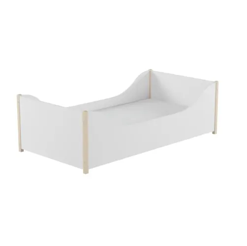CAMA JÚNIOR 78 CM PIN PLAY TOK STOK COR: NATURAL WASHED/BRANCO