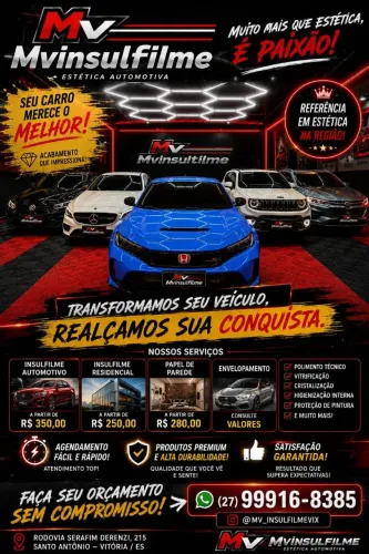 Aplicação de Insulfilm em domicílio