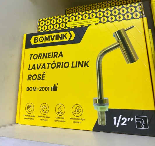 Torneira Lavatório Link Rosé BOMVINK (modelo BOM-2001)