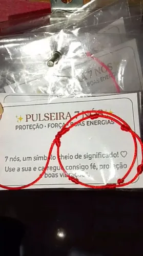Pulseira de proteção 7 nós