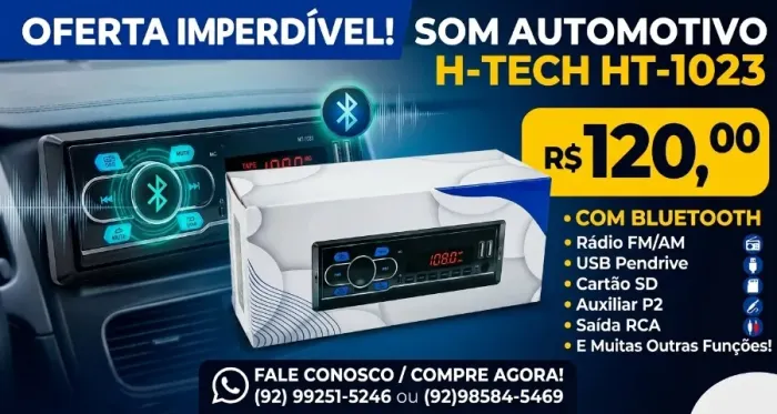 som automotivo Bluetooth * fazemos entregas *