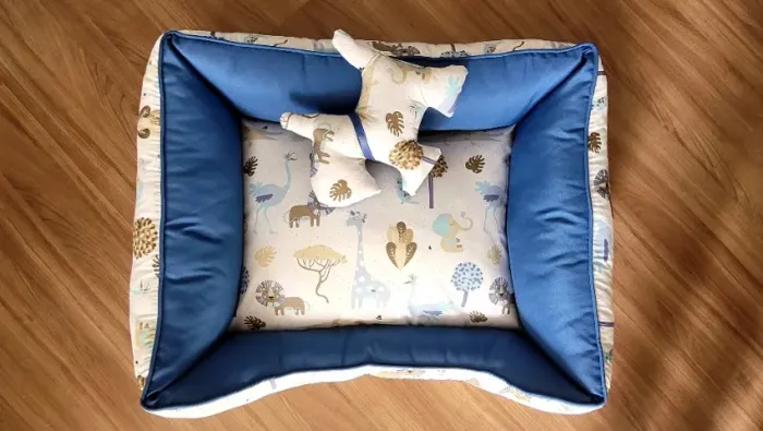 Cama Rubi Safari Dupla Face M - São Pet