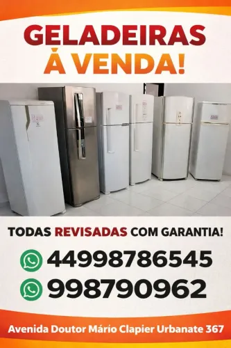 GELADEIRAS FUNCIONANDO PERFEITAMENTE COM GARANTIA *