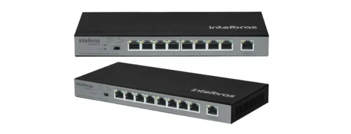 2 Switchs Intelbras SF 900 8 portas POE