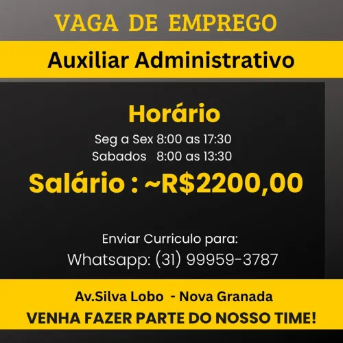 Auxiliar Administrativo ~ R$2.200,00
