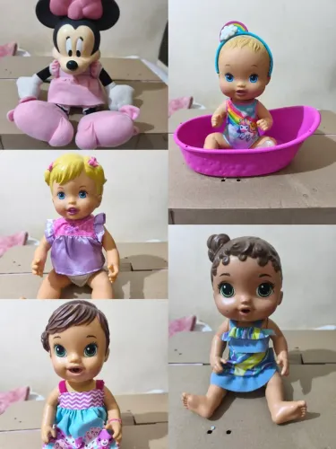 Lote de boneca ( baby alive, little mommy, Minnie mouse)