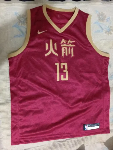 Camisa original NBA Houston Rochets 2019/20- CHINA James Harden 13 tamanho XL NUNCA USADA