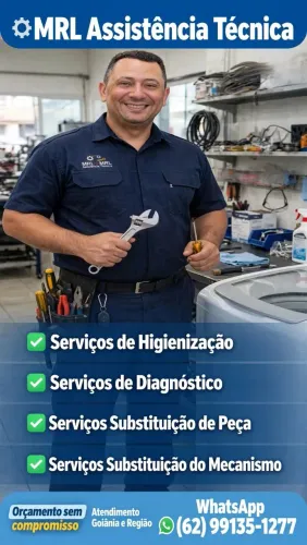 Mrl assistência técnica em máquina de lavar roupa