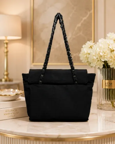 Bolsa Salvatore Ferragamo original Preta de Nylon
