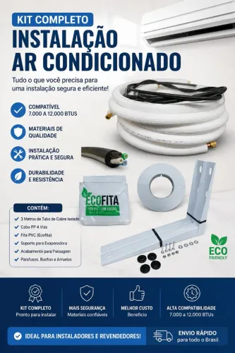 Kit instalacao ar condicionado