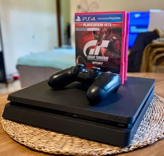 FAÇO OLX PAY Ps4 slim 1tb CONTROLE ORIGINAL + jogo