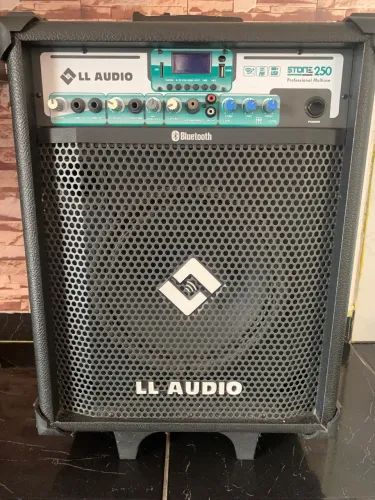 CAIXA AMPLIFICADA LLAUDIO PROFISSIONAL COM MICROFONE ,BLUETOOTH E FM 