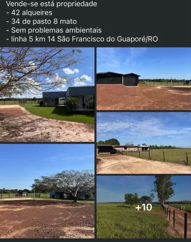 Sítio a venda São Francisco do Guaporé 