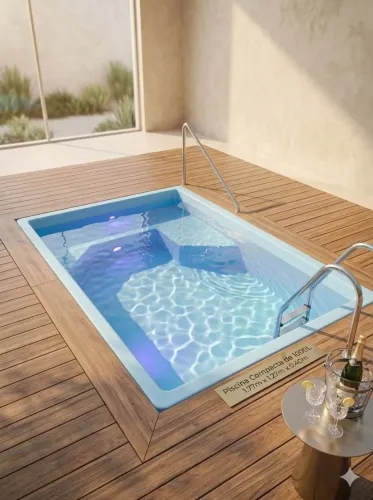 Vendo piscina infantil de fibra Premium muito barato