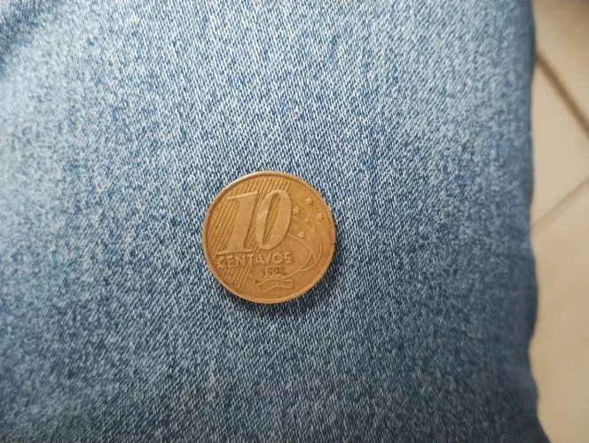 Moeda de 10 centavos de 1998. Rara!