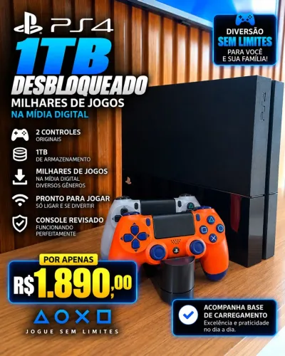 Ps4 1tb desbloqueado