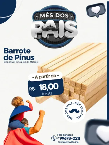 Barrote de Pinus Aracaju