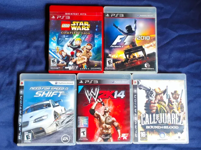 Lote 5 Jogos PS3 Originais Mídia Física