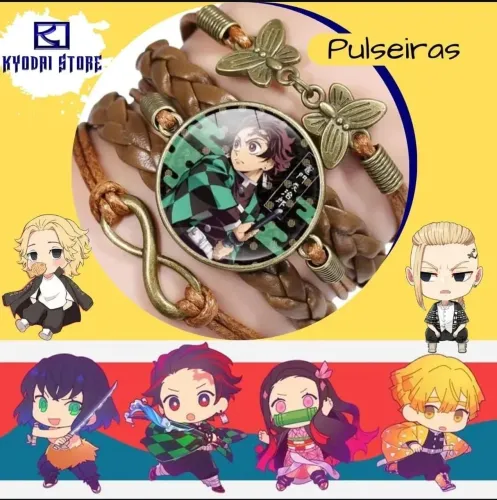 Pulseiras de kimetsu no Yaiba