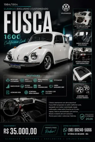 Volkswagen Fusca Fusca (gasolina) 1984