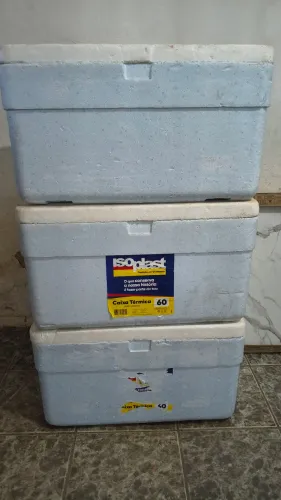 Caixa térmica de isopor