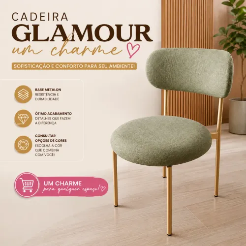 CADEIRA GLAMOUR UM CHARME