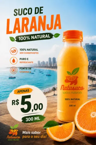 Suco natural de laranja 