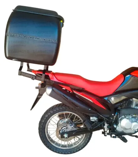 Suporte Baú BROS 160 de 2014/2026 e XRE<br>190 - Pode Levar Garupa- Bagageiro Deslizante