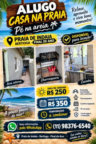 Alugo casa na praia