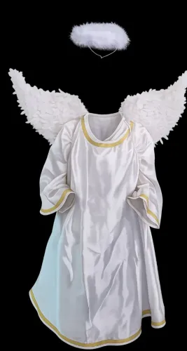 FANTASIA DE ANJO INFANTIL COMPLETA