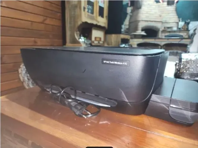Impressora e notebook 