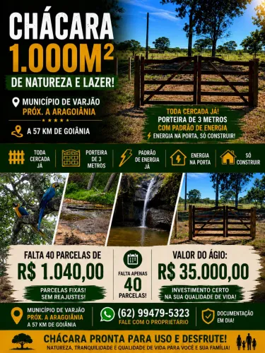 Chácara com Cachoeira 