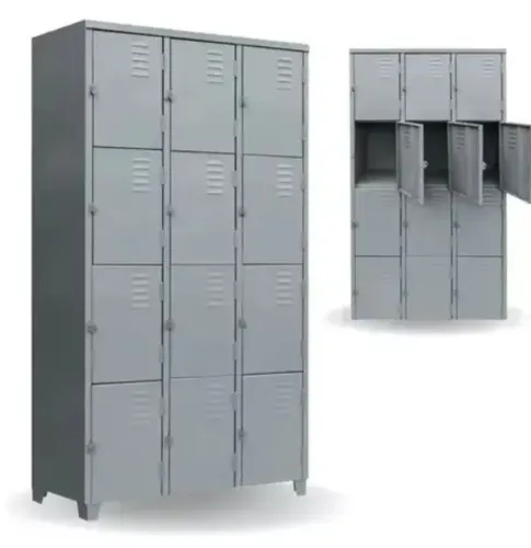 Armário Roupeiro De Aço Locker Vestiário com 12 Portas