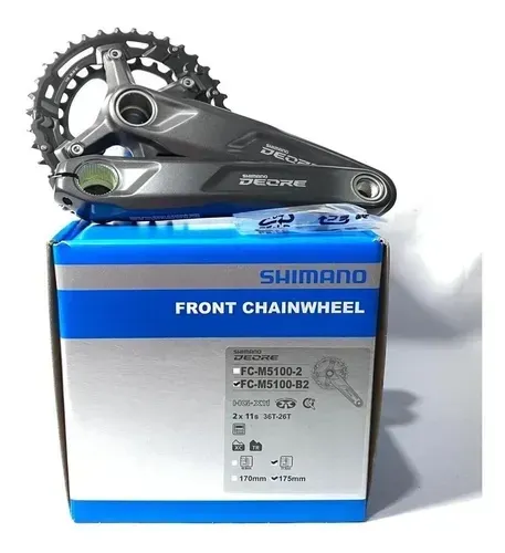 Pedivela Shimano Deore FC-M5100-B2 2x11v 175mm (36-26T) Boost