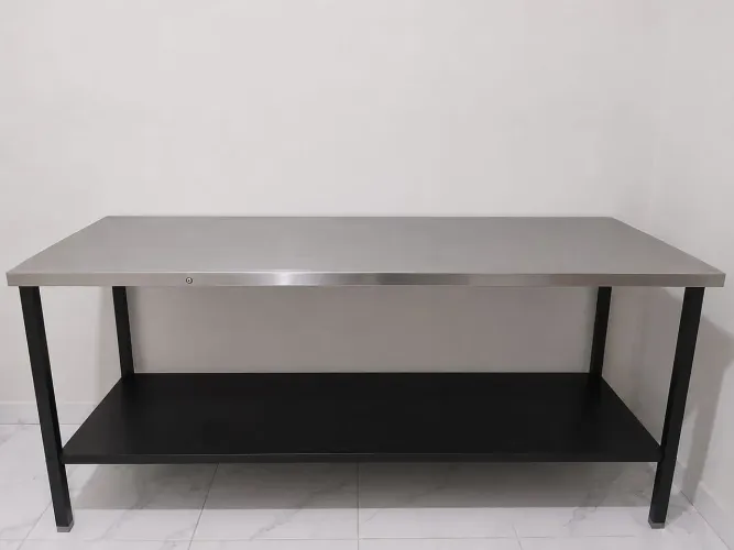 Kit comércio contendo 1 mesa inox, caixa registradora, estufa de balcão e estufa de pastel