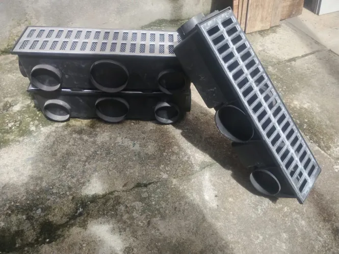 Grelha Ralo Alumínio 15x50 Cm Pluvial Linear Coletora Tela