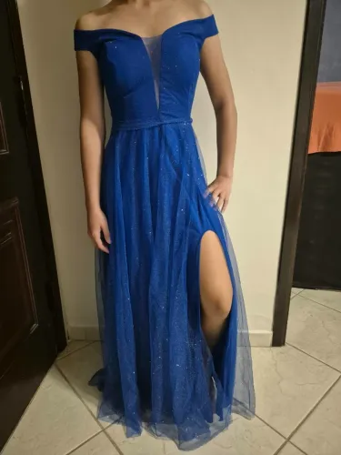 Vestido de Festa Azul Royal