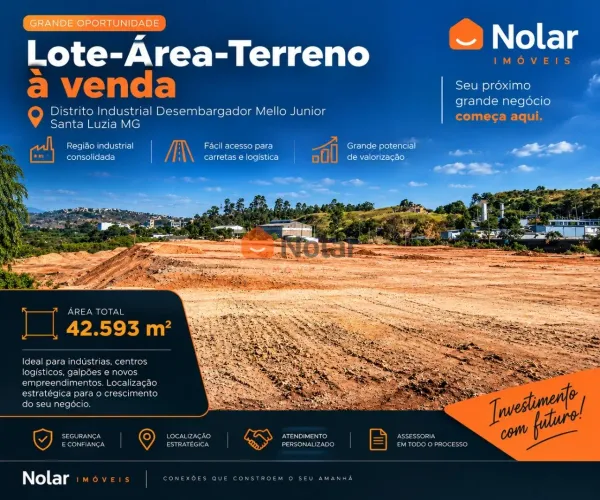 Área Industrial À Venda Com 42.593 M² - Distrito Industrial Desembargador Mello Junior em