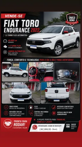 Fiat Toro Endurance 1.3 T270 4X2 Flex AUT 2022
