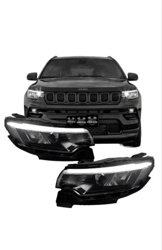 PAR DE FAROL JEEP COMPASS 2022 2023 2024 2025 ORIGINAL 
