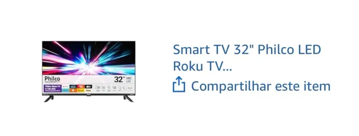 TELEVISÃO DE 32 POLEGADAS SEMI NOVA