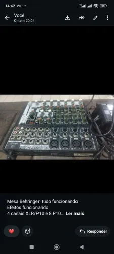 MESA DE SOM BEHRINGER 