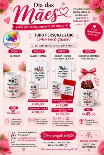 Presente Personalizado Dia Das Mães